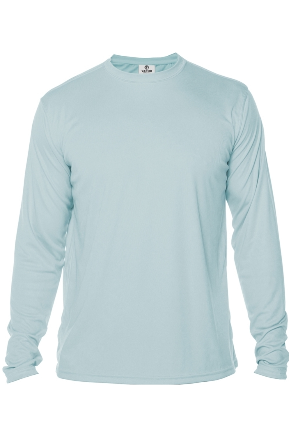 Front of Alafia Cast Co. But First We Fish men’s long sleeve shirt in Arctic Blue